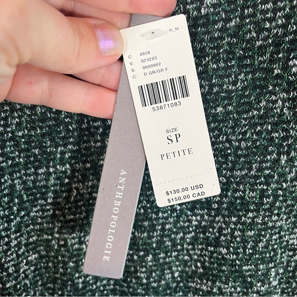 NWT Anthropologie RO & DE Stella Ruffled Green Mini Dress Multiple Petite Sizes - Picture 5 of 9